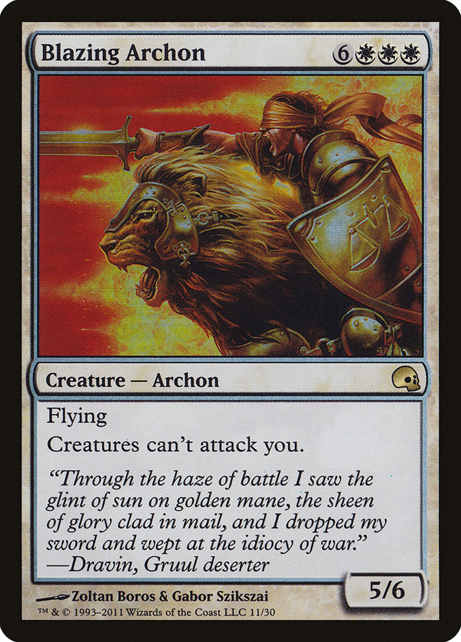 Blazing Archon [Premium Deck Series: Graveborn] MTG Single Magic: The Gathering | Red Claw Gaming