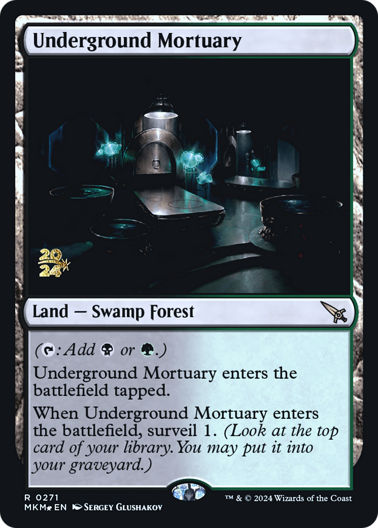 Underground Mortuary [Murders at Karlov Manor Prerelease Promos] MTG Single Magic: The Gathering    | Red Claw Gaming