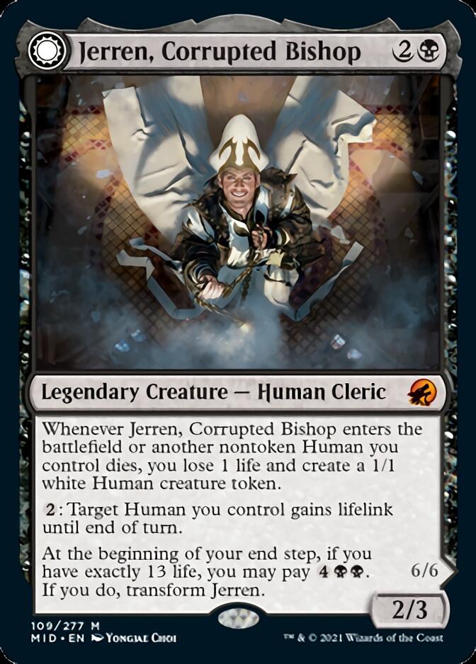Jerren, Corrupted Bishop // Ormendahl, the Corrupted [Innistrad: Midnight Hunt] MTG Single Magic: The Gathering | Red Claw Gaming