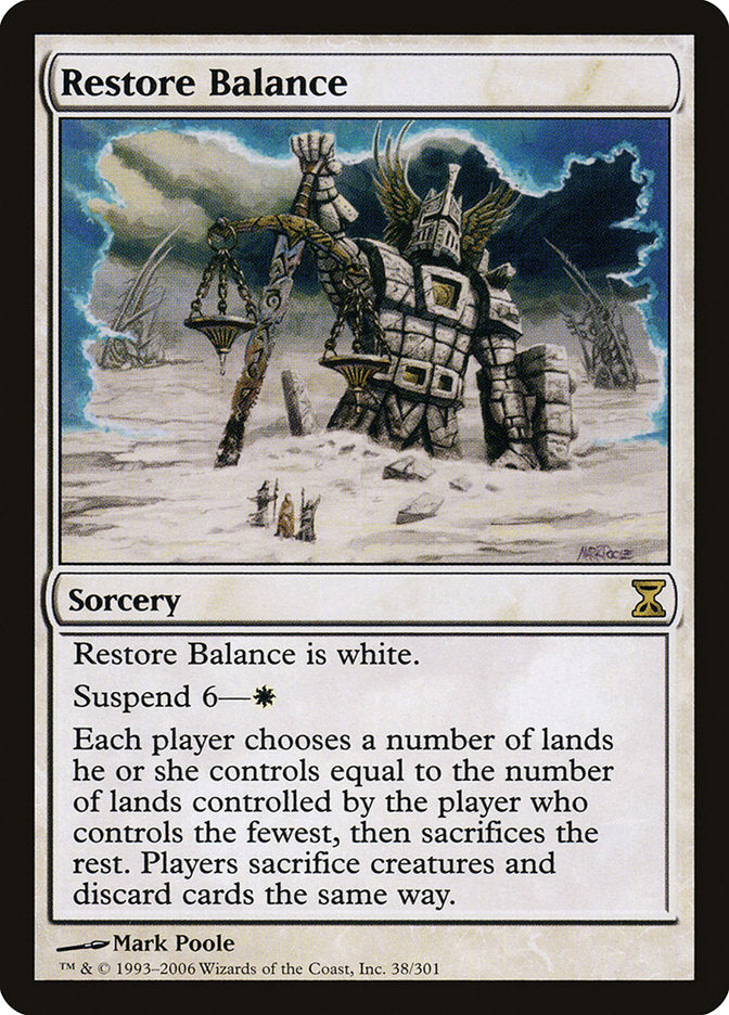 Restore Balance [Time Spiral] MTG Single Magic: The Gathering | Red Claw Gaming