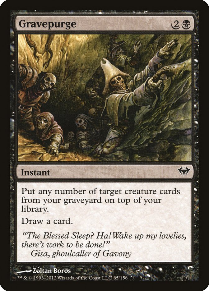 Gravepurge [Dark Ascension] MTG Single Magic: The Gathering | Red Claw Gaming