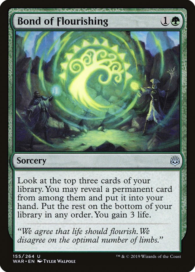 Bond of Flourishing [War of the Spark] MTG Single Magic: The Gathering | Red Claw Gaming