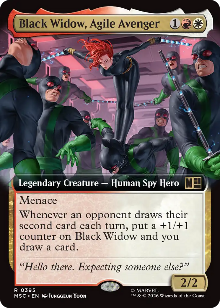 Black Widow, Agile Avenger (Extended Art) [Marvel Super Heroes Commander] | Red Claw Gaming