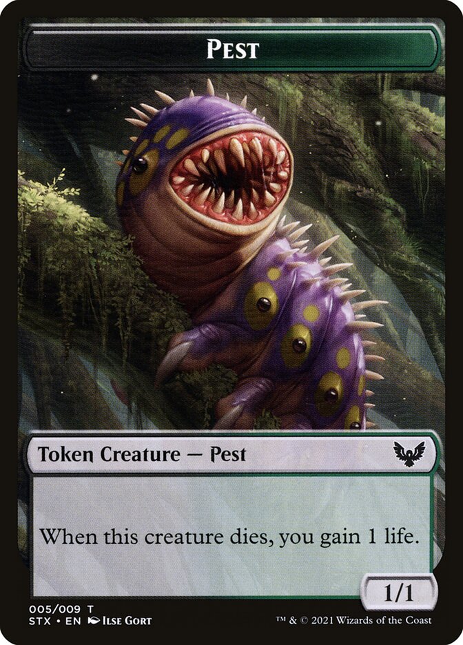Pest (005) // Blood (017) Double-Sided Token [Challenger Decks 2022 Tokens] MTG Single Magic: The Gathering | Red Claw Gaming