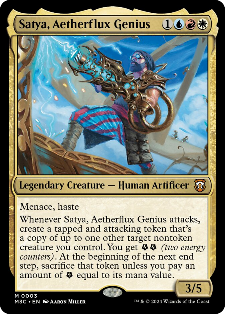 Satya, Aetherflux Genius [Modern Horizons 3 Commander] MTG Single Magic: The Gathering | Red Claw Gaming