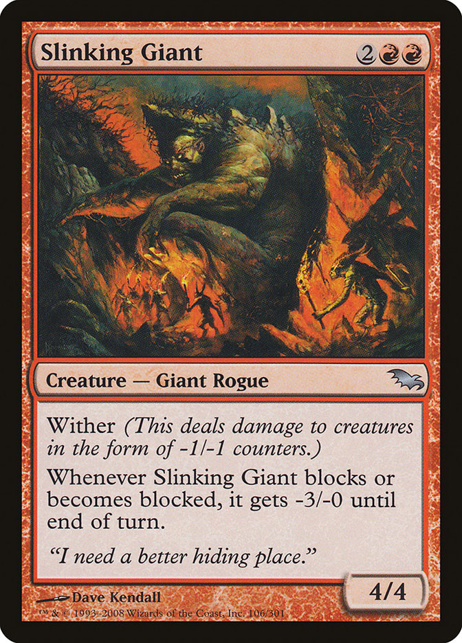 Slinking Giant [Shadowmoor] MTG Single Magic: The Gathering | Red Claw Gaming