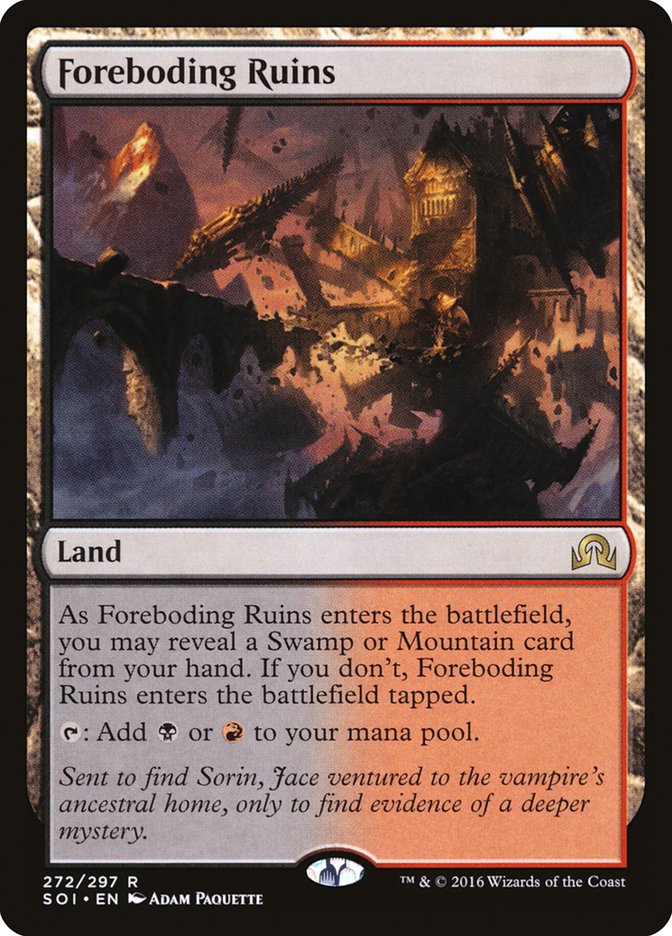 Foreboding Ruins [Shadows over Innistrad] MTG Single Magic: The Gathering | Red Claw Gaming