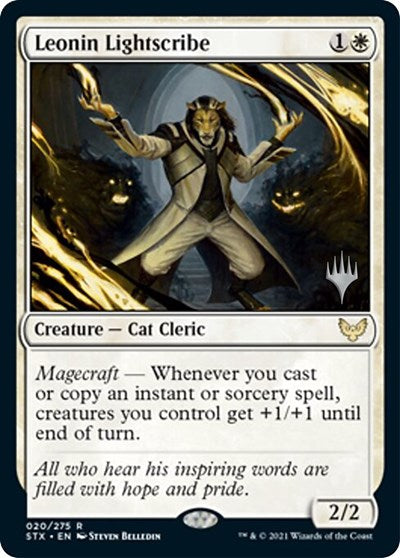 Leonin Lightscribe (Promo Pack) [Strixhaven: School of Mages Promos] MTG Single Magic: The Gathering | Red Claw Gaming