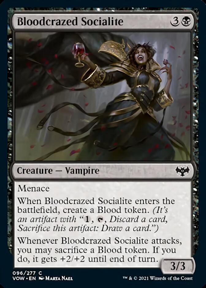 Bloodcrazed Socialite [Innistrad: Crimson Vow] MTG Single Magic: The Gathering | Red Claw Gaming