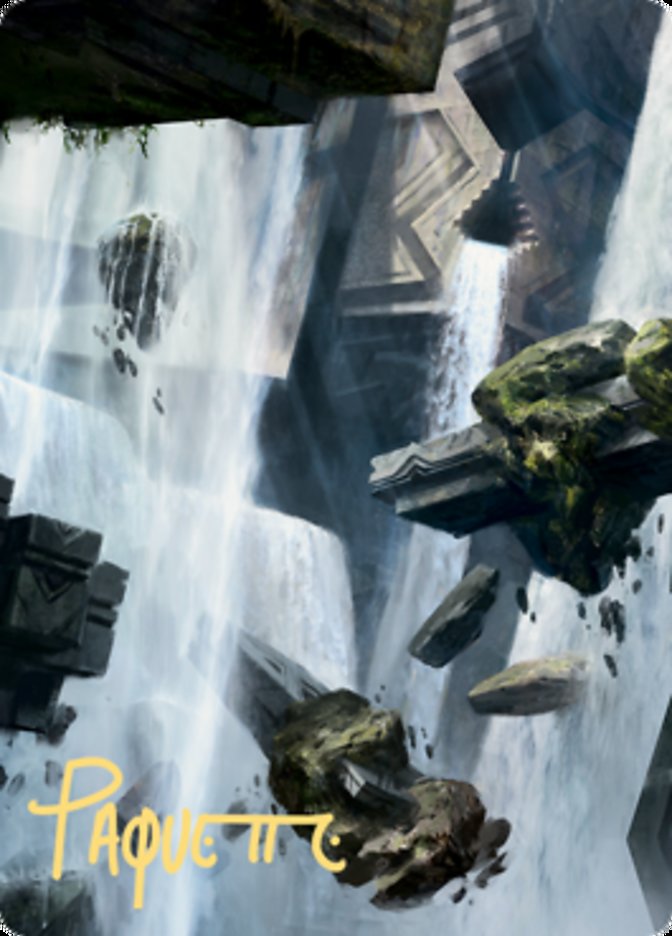Island 1 Art Card (Gold-Stamped Signature) [Zendikar Rising Art Series] MTG Single Magic: The Gathering | Red Claw Gaming