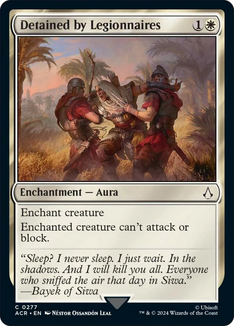 Detained by Legionnaires [Assassin's Creed] MTG Single Magic: The Gathering | Red Claw Gaming