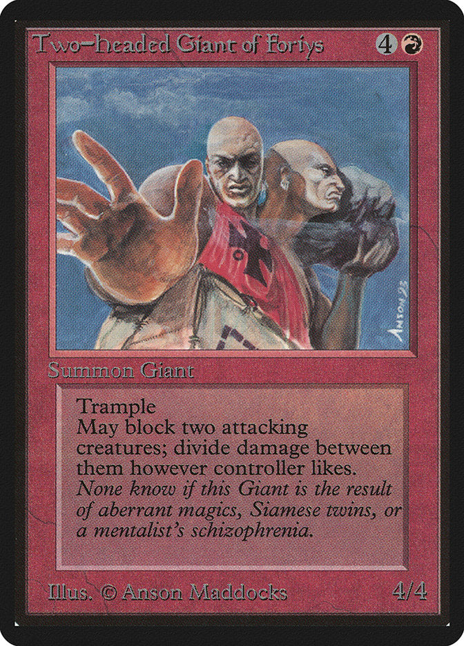 Two-Headed Giant of Foriys [Beta Edition] MTG Single Magic: The Gathering | Red Claw Gaming