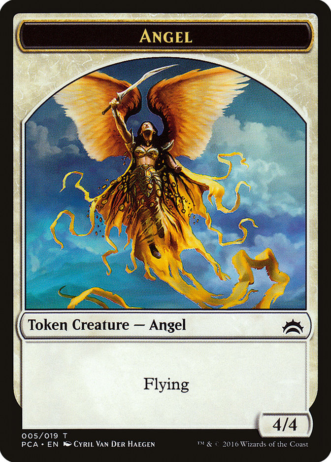 Angel // Saproling Double-Sided Token [Planechase Anthology Tokens] MTG Single Magic: The Gathering | Red Claw Gaming