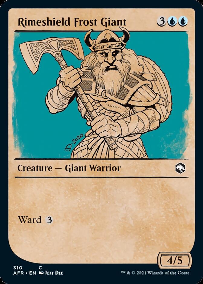 Rimeshield Frost Giant (Showcase) [Dungeons & Dragons: Adventures in the Forgotten Realms] MTG Single Magic: The Gathering | Red Claw Gaming