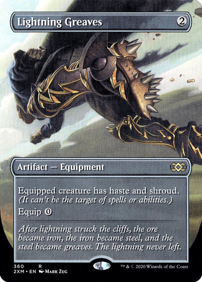 Lightning Greaves (Toppers) [Double Masters] MTG Single Magic: The Gathering | Red Claw Gaming