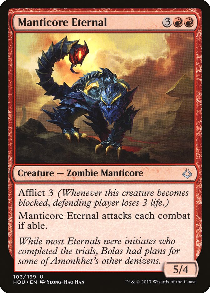 Manticore Eternal [Hour of Devastation] MTG Single Magic: The Gathering | Red Claw Gaming