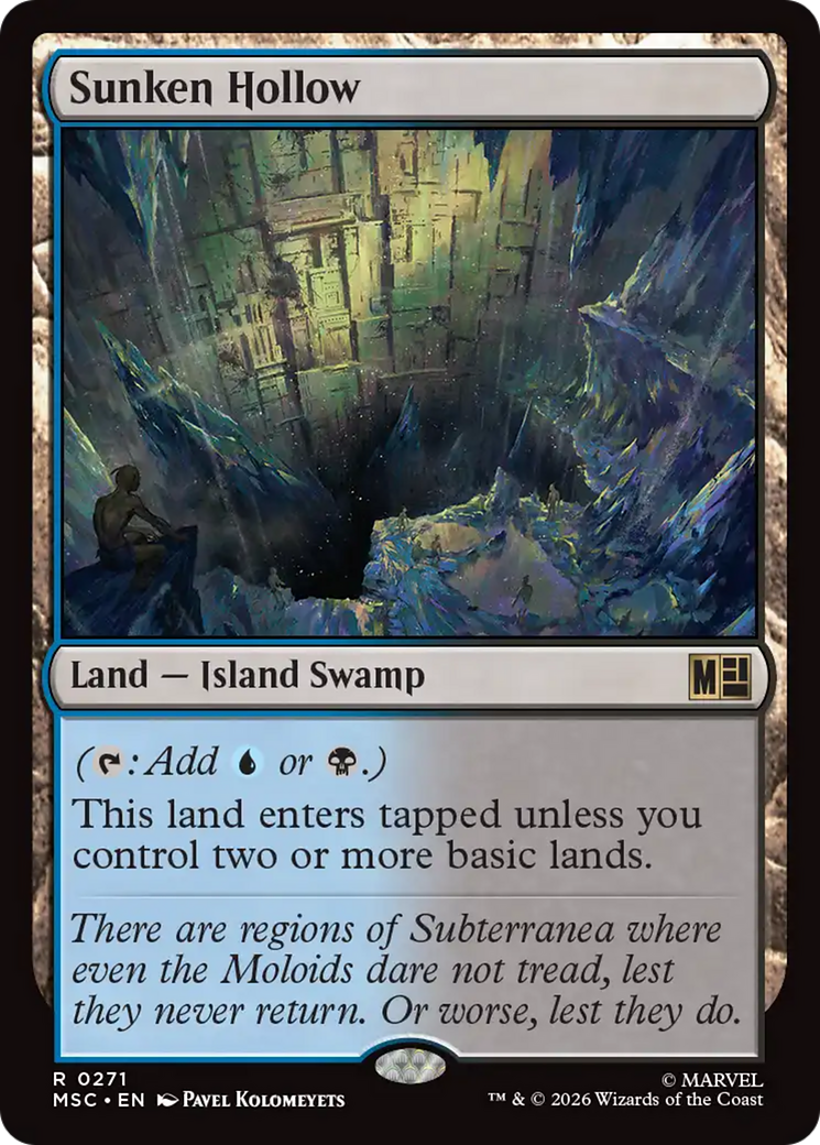 Sunken Hollow (Surge Foil) [Marvel Super Heroes Commander] | Red Claw Gaming