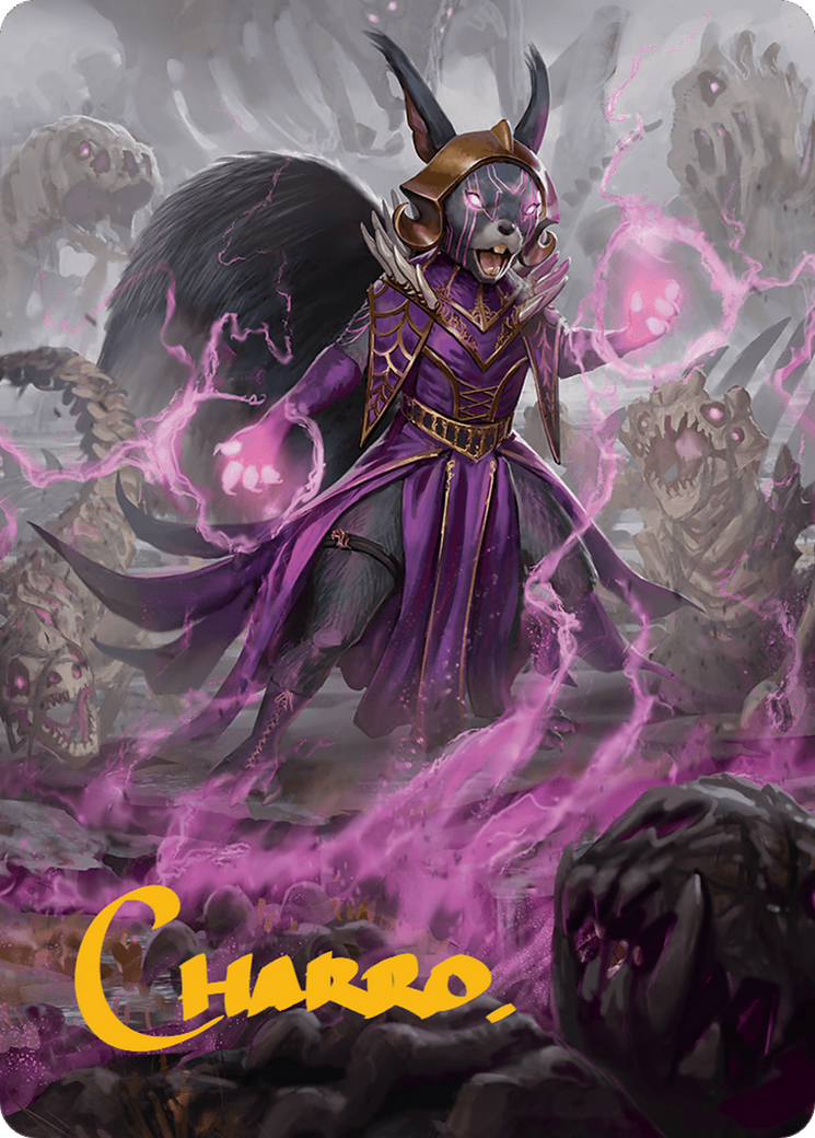 Liliana of the Dark Realms Art Card (Gold-Stamped Signature) [Bloomburrow Art Series] MTG Single Magic: The Gathering | Red Claw Gaming