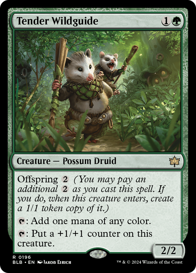 Tender Wildguide [Bloomburrow] MTG Single Magic: The Gathering | Red Claw Gaming