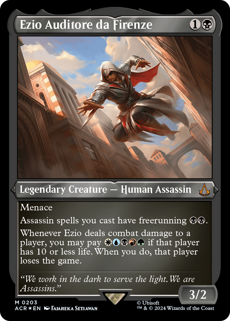 Ezio Auditore da Firenze (Foil Etched) [Assassin's Creed] MTG Single Magic: The Gathering | Red Claw Gaming