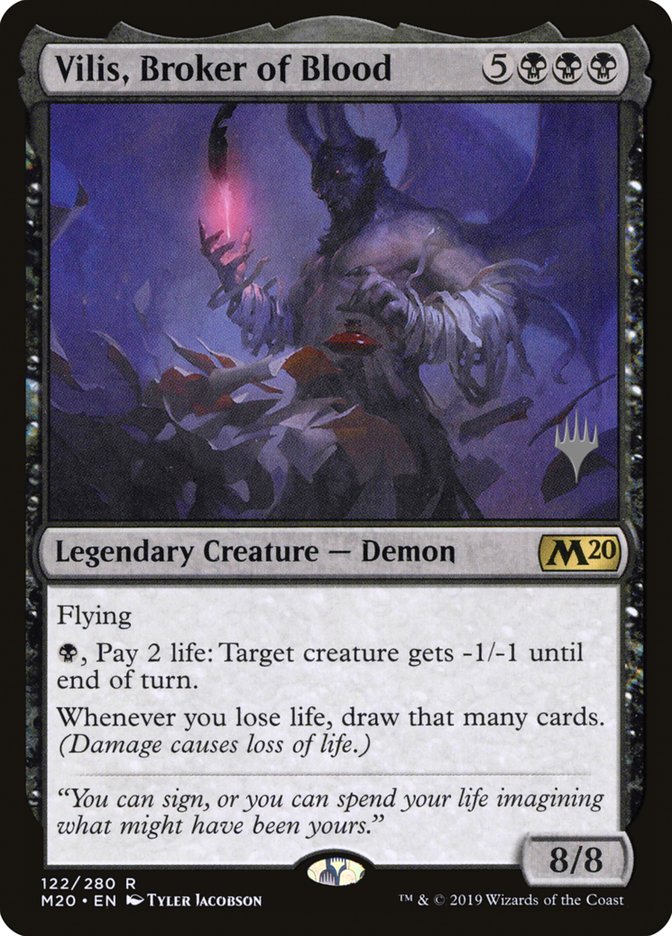 Vilis, Broker of Blood (Promo Pack) [Core Set 2020 Promos] MTG Single Magic: The Gathering | Red Claw Gaming