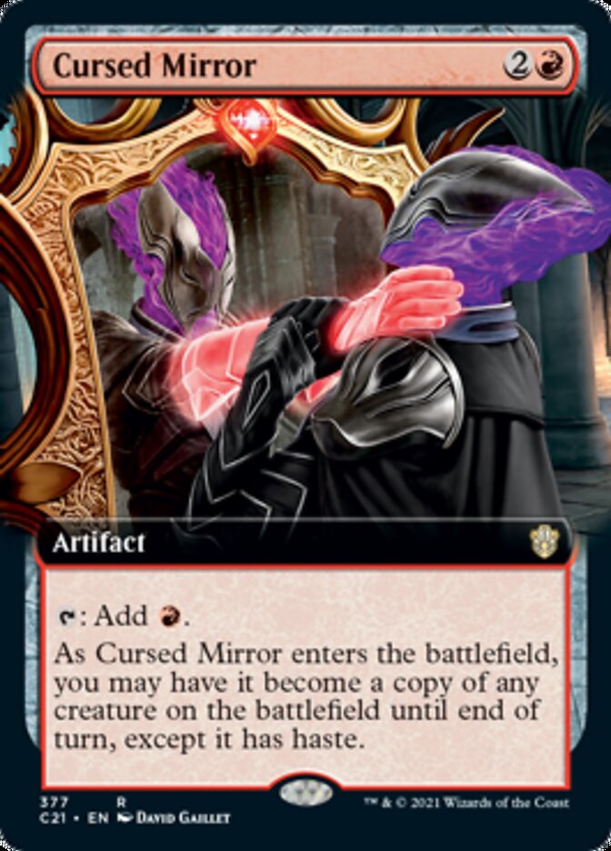 Cursed Mirror (Extended Art) [Commander 2021] MTG Single Magic: The Gathering | Red Claw Gaming