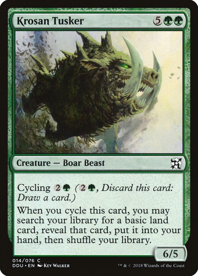 Krosan Tusker [Duel Decks: Elves vs. Inventors] MTG Single Magic: The Gathering | Red Claw Gaming