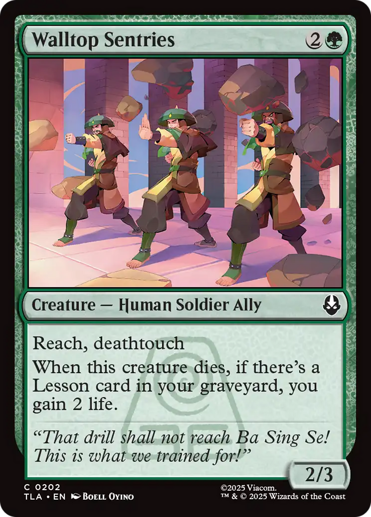 Walltop Sentries [Avatar: The Last Airbender] MTG Single Magic: The Gathering | Red Claw Gaming