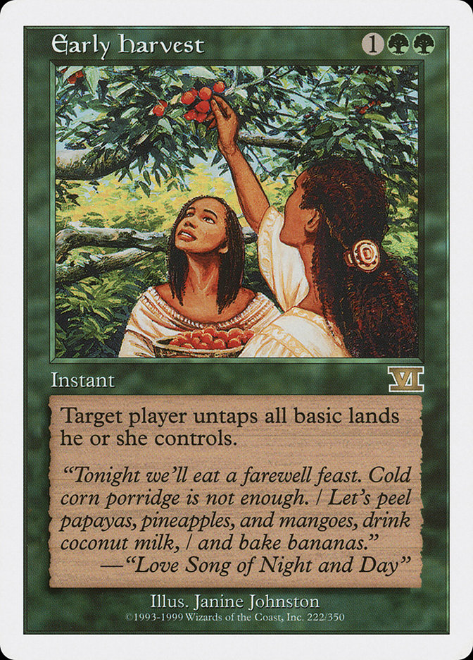 Early Harvest [Classic Sixth Edition] MTG Single Magic: The Gathering | Red Claw Gaming