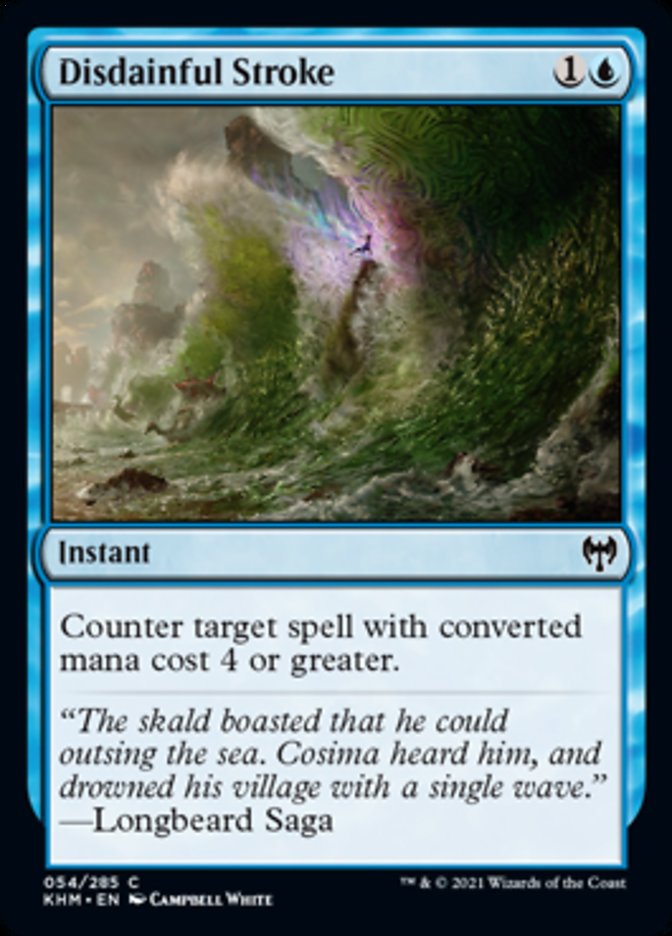 Disdainful Stroke [Kaldheim] MTG Single Magic: The Gathering | Red Claw Gaming