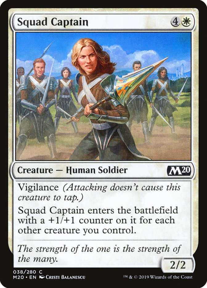 Squad Captain [Core Set 2020] MTG Single Magic: The Gathering | Red Claw Gaming