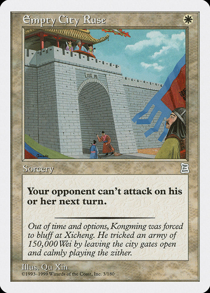Empty City Ruse [Portal Three Kingdoms] MTG Single Magic: The Gathering | Red Claw Gaming