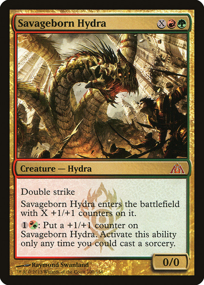 Savageborn Hydra [Dragon's Maze] MTG Single Magic: The Gathering | Red Claw Gaming