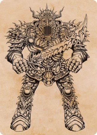 Iron Golem (Showcase) Art Card [Dungeons & Dragons: Adventures in the Forgotten Realms Art Series] MTG Single Magic: The Gathering | Red Claw Gaming