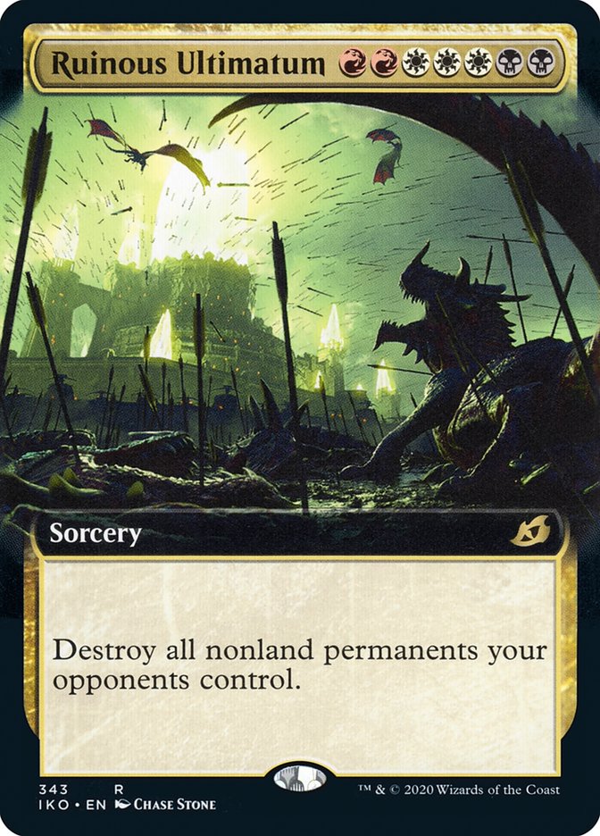Ruinous Ultimatum (Extended Art) [Ikoria: Lair of Behemoths] MTG Single Magic: The Gathering | Red Claw Gaming