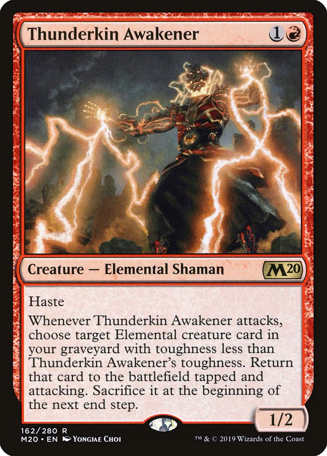 Thunderkin Awakener [Core Set 2020] MTG Single Magic: The Gathering | Red Claw Gaming