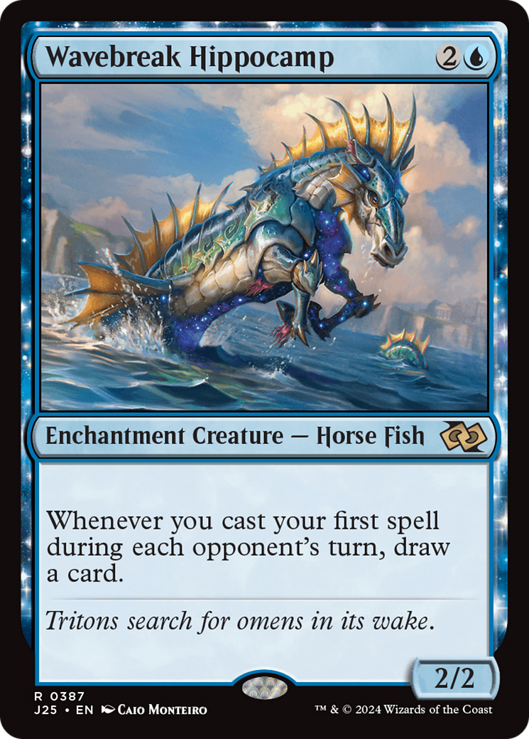 Wavebreak Hippocamp [Foundations Jumpstart] MTG Single Magic: The Gathering | Red Claw Gaming