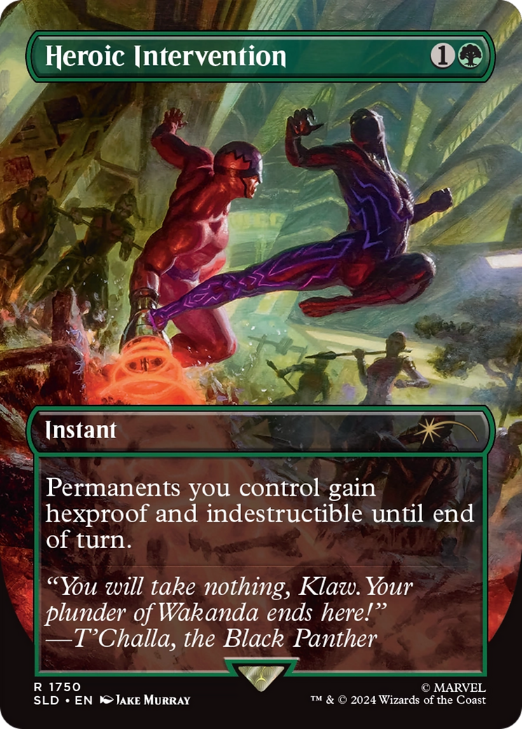 Heroic Intervention (Rainbow Foil) [Secret Lair Drop Series] MTG Single Magic: The Gathering | Red Claw Gaming