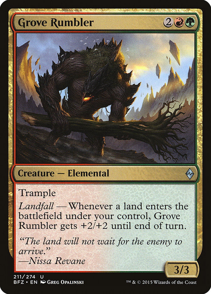 Grove Rumbler [Battle for Zendikar] MTG Single Magic: The Gathering | Red Claw Gaming
