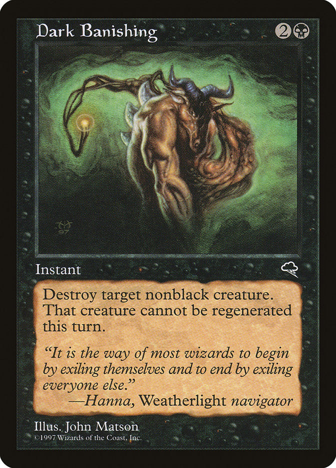 Dark Banishing [Tempest] MTG Single Magic: The Gathering | Red Claw Gaming