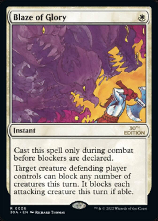 Blaze of Glory [30th Anniversary Edition] MTG Single Magic: The Gathering | Red Claw Gaming