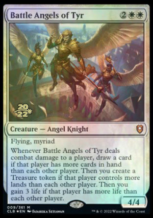 Battle Angels of Tyr [Commander Legends: Battle for Baldur's Gate Prerelease Promos] MTG Single Magic: The Gathering | Red Claw Gaming