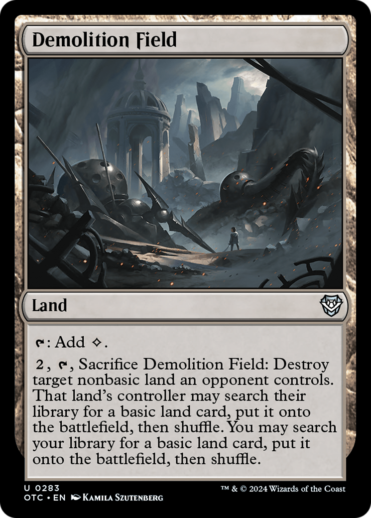 Demolition Field [Outlaws of Thunder Junction Commander] MTG Single Magic: The Gathering | Red Claw Gaming