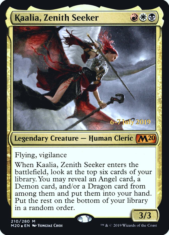 Kaalia, Zenith Seeker [Core Set 2020 Prerelease Promos] MTG Single Magic: The Gathering | Red Claw Gaming