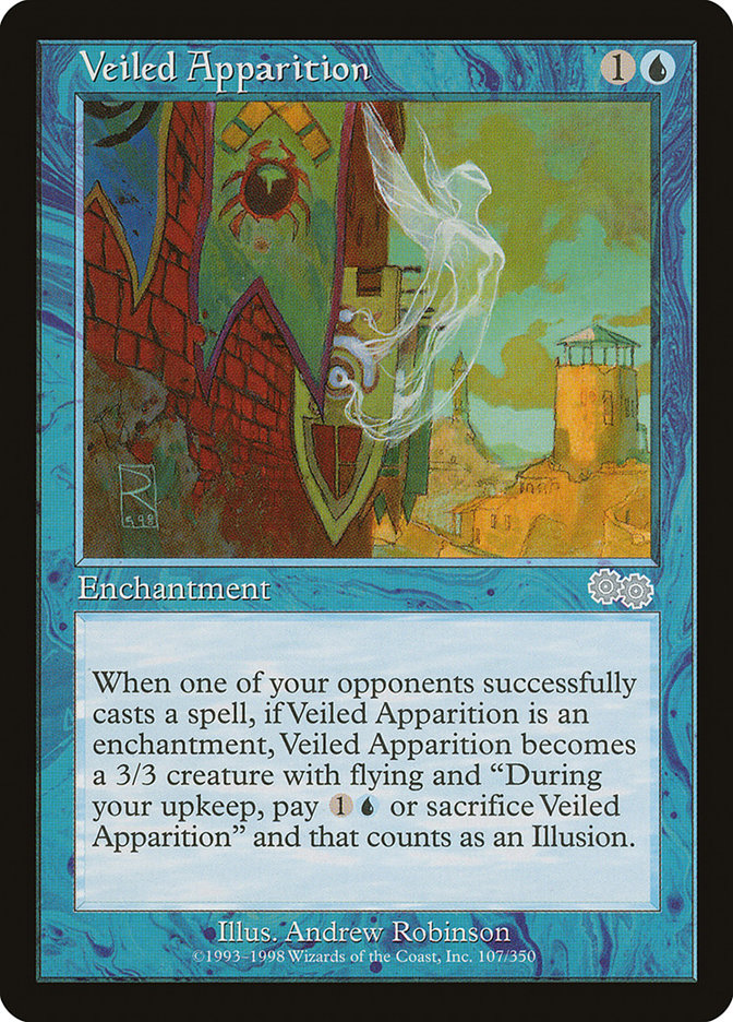 Veiled Apparition [Urza's Saga] MTG Single Magic: The Gathering | Red Claw Gaming
