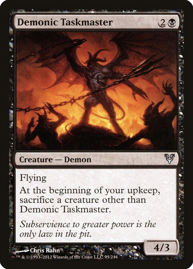 Demonic Taskmaster [Avacyn Restored] MTG Single Magic: The Gathering | Red Claw Gaming