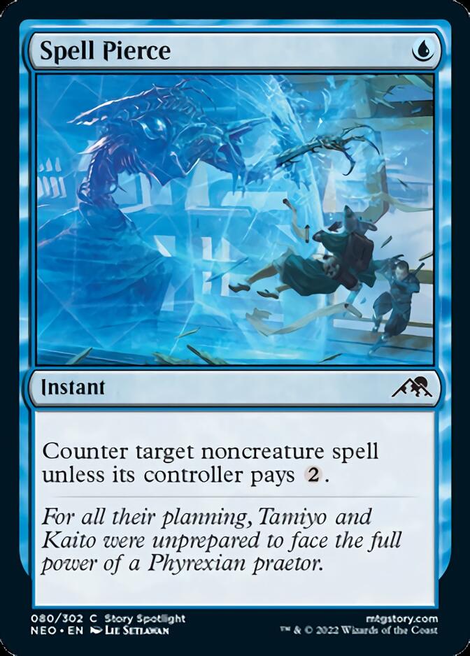 Spell Pierce [Kamigawa: Neon Dynasty] MTG Single Magic: The Gathering    | Red Claw Gaming