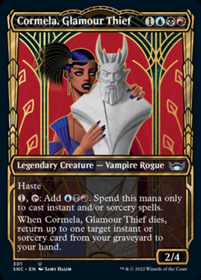 Cormela, Glamour Thief (Showcase Golden Age) [Streets of New Capenna] MTG Single Magic: The Gathering | Red Claw Gaming
