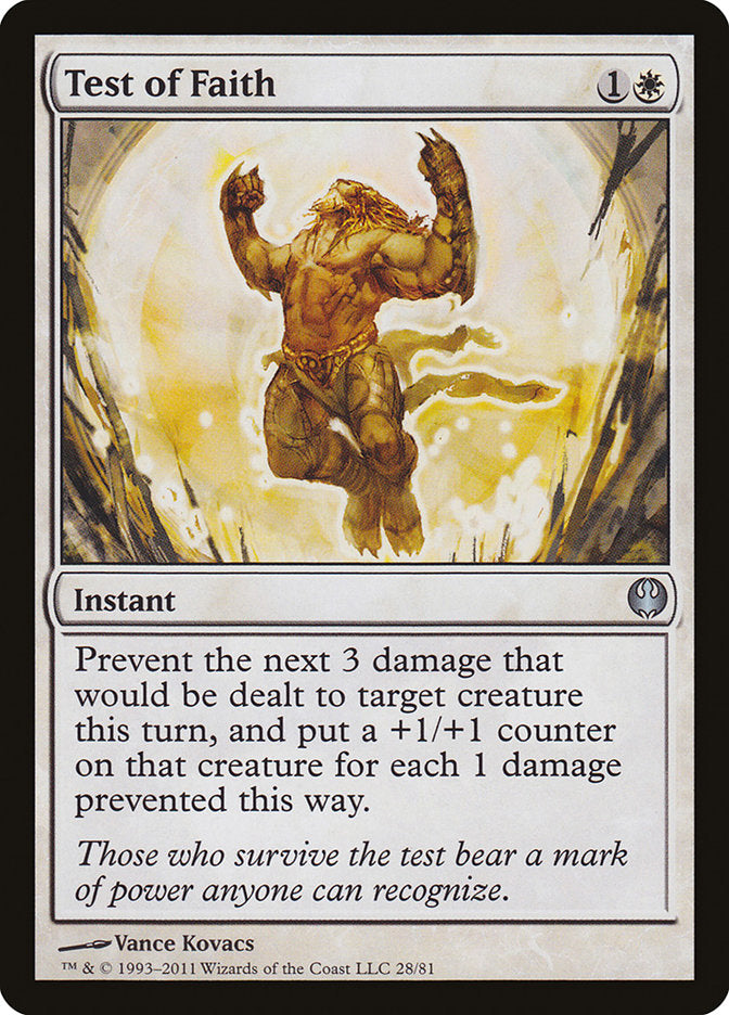 Test of Faith [Duel Decks: Knights vs. Dragons] MTG Single Magic: The Gathering | Red Claw Gaming