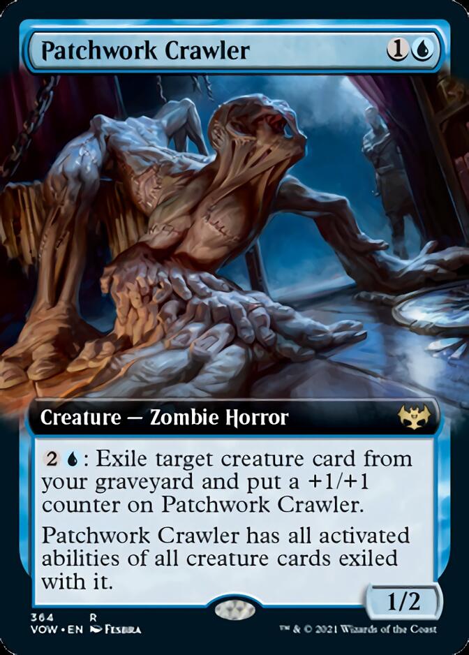 Patchwork Crawler (Extended Art) [Innistrad: Crimson Vow] MTG Single Magic: The Gathering | Red Claw Gaming